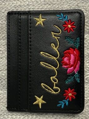 Skinny Dip Leather "Baller" Small Card Holder Gently Used